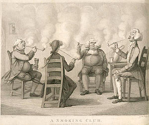 "A Smoking Club" - An illustration i... "A Smoking Club" - An illustration i...